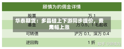 华泰期货：多晶硅上下游同步提价	，费用大幅上涨-第2张图片