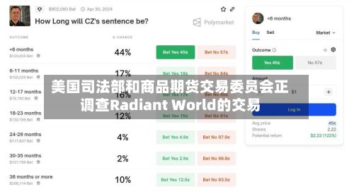 美国司法部和商品期货交易委员会正调查Radiant World的交易-第3张图片