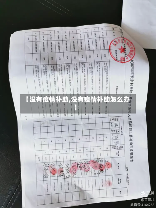 【没有疫情补助,没有疫情补助怎么办】-第3张图片