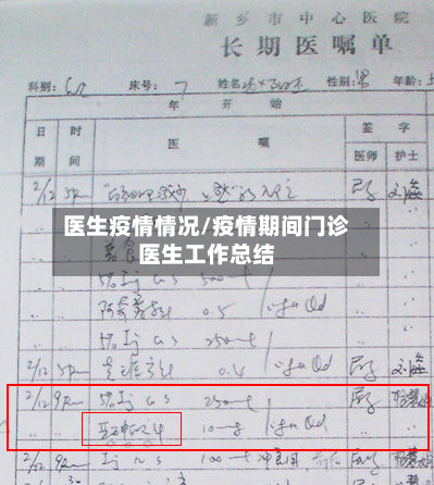 医生疫情情况/疫情期间门诊医生工作总结-第1张图片