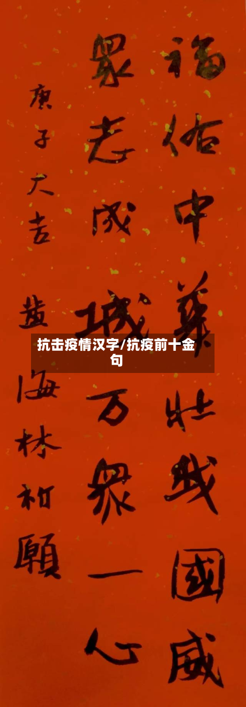 抗击疫情汉字/抗疫前十金句-第2张图片