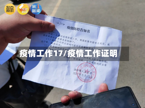 疫情工作17/疫情工作证明-第2张图片