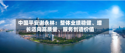 中国平安谢永林：整体业绩稳健	、增长迈向高质量、服务创造价值-第2张图片