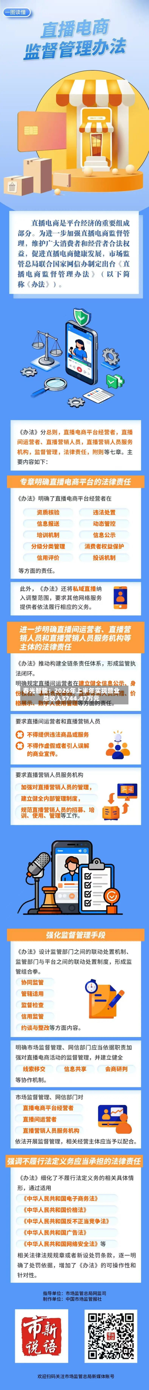 春光智能:2026年上半年实现营业总收入5744.47万元-第1张图片
