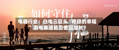 电器行业：白电三巨头“稳稳的幸福	” 厨电赛道能否重回增长？-第2张图片