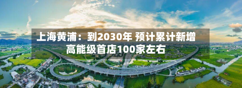 上海黄浦:到2030年 预计累计新增高能级首店100家左右-第1张图片