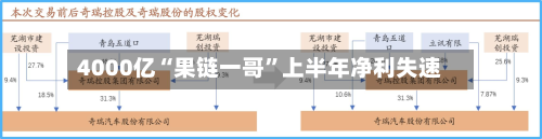 4000亿“果链一哥”上半年净利失速-第3张图片