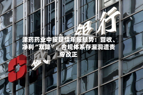 津药药业中报延续年报颓势：营收、净利“双降	”，合规体系存漏洞遭责令改正-第2张图片